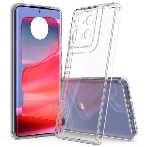Funda de Teléfono TPU Acrílico para Motorola Edge 50 Neo Resistente a Arañazos (Transparente)