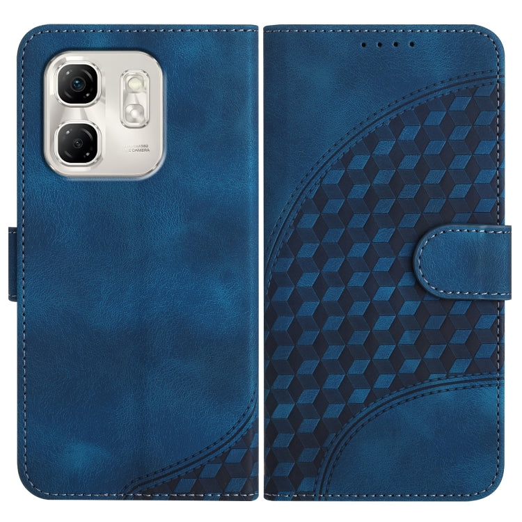 Funda de Cuero Infinix Hot 50I Smart 9 Yx0060 con Relieve Elefante y CordĂłn (Azul Real)