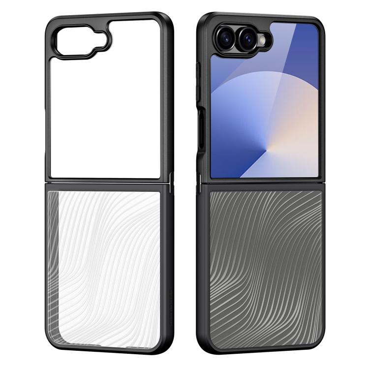 Funda DUX DUCIS Aimo Series Frosted Feel para Samsung Galaxy Z Flip7 5G (Negro)
