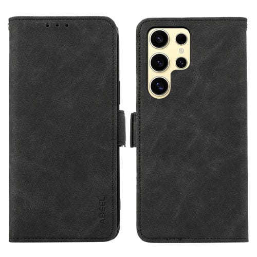 Estuche para Teléfono Samsung Galaxy S21 Ultra 5G Abeel Cuero Rfid Magnético Esmerilado (Negro)