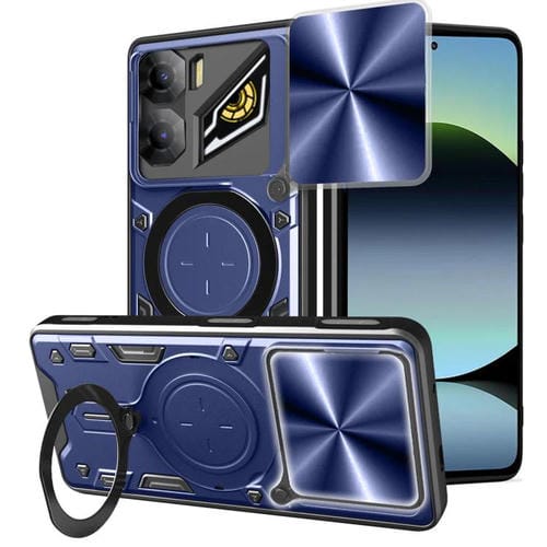 Funda magnética deslizante con textura de CD para ZTE Nubia Neo 3 (azul)