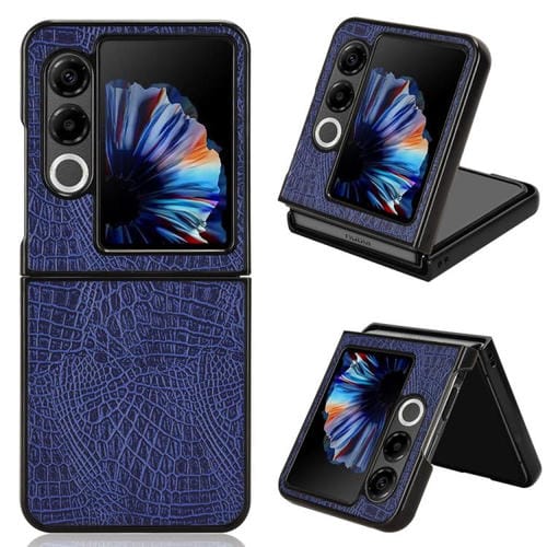 Funda Trasera para ZTE Nubia Flip2 y Libero Flip2 con Textura de Cocodrilo (Azul)