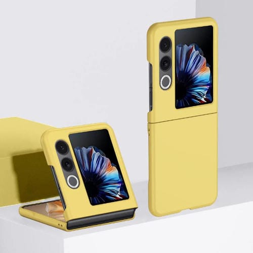 Funda para Teléfono ZTE Nubia Flip2 Protección Contra Golpes Tacto Piel (Amarillo Limón)