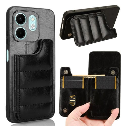 Funda para Teléfono Infinix Hot 50I Smart 9 con Patrón de Vaca (Negra)
