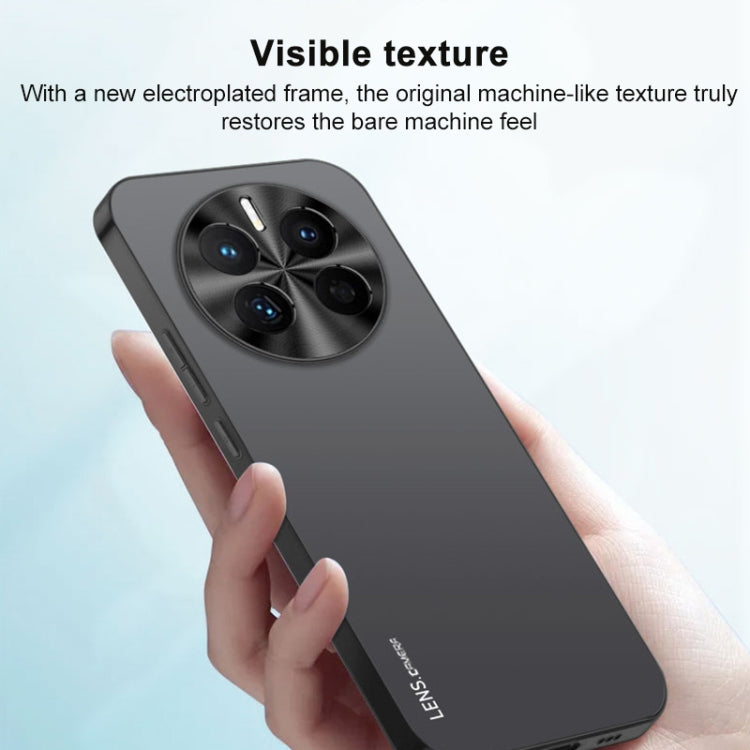 Funda Acrílico Esmerilado Galvanizado para Huawei Mate 70 Ag (Negra)