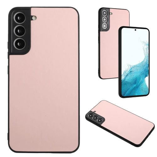 Funda para Samsung Galaxy S22 + 5G R20 con PatrĂłn de Cuero (Rosa)