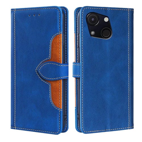 Funda de Cuero con Hebilla Magnética para Teléfono Itel A50C 4G (Azul)