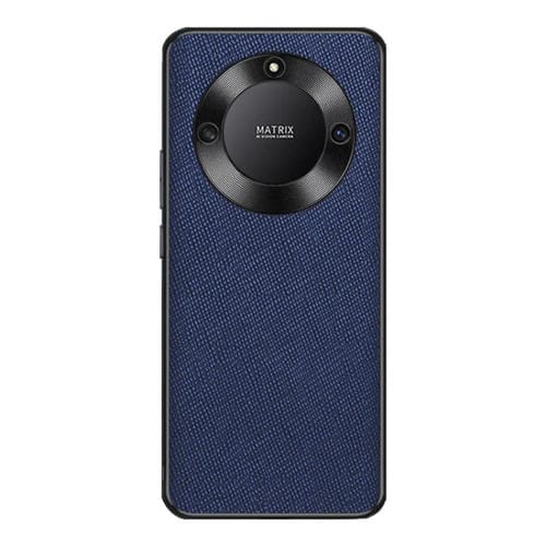 Funda para Honor X40 de Cuero PU con Textura Cruzada (Azul Zafiro)