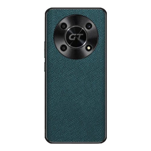Funda para Honor X40 Gt de Cuero Pu con Textura Cruzada (Verde Oscuro)