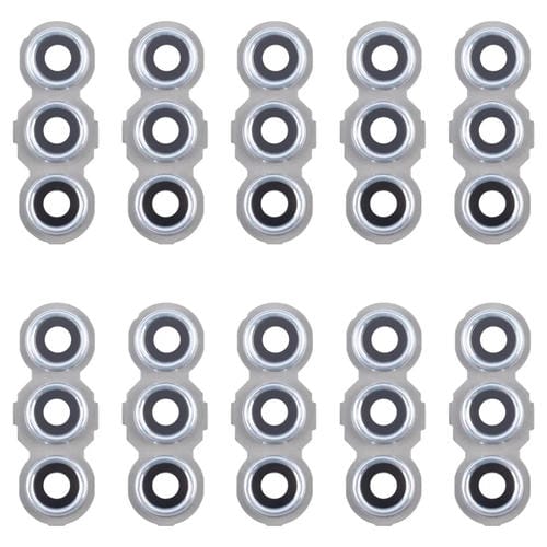 Couvercle de lentille de caméra arrière Samsung Galaxy M55 SM-M556 (10 pièces) (Argentée)