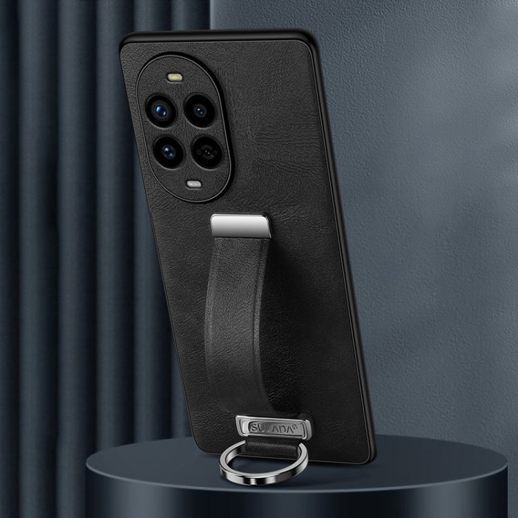 Funda para TelĂ©fono Sulada Huawei Nova 13 Pro Textura Cuero HĂbrido a Prueba de Golpes (Negro)