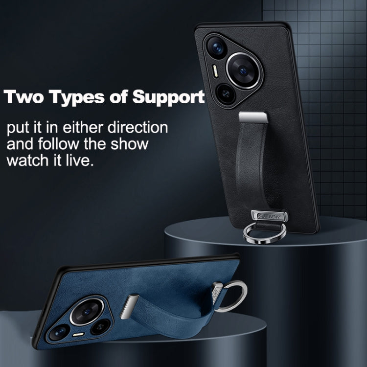 Funda para TelĂ©fono Huawei Mate 70 Cuero HĂbrido Sulada Prueba de Golpes (MarrĂłn)