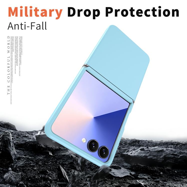 Funda de TPU y PC a prueba de golpes para Samsung Galaxy Z Flip7 5G (azul claro)