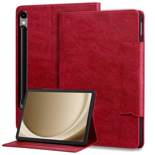 Funda para Tablet Samsung Galaxy Tab S10 Fe+ Cuero Hebilla de Gato (Roja)