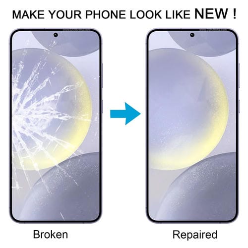 Glaslinse Außenfrontbildschirm Samsung Galaxy S24 SM-S926B mit OCA-Klebstoff (10 Stück)