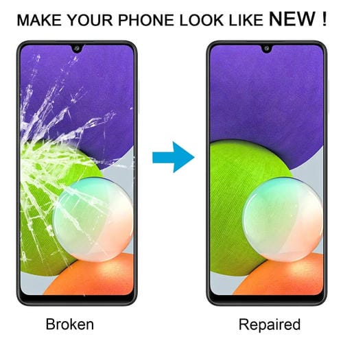 Glass Lens Outer Samsung Galaxy A22 4G SM-A225F with Adhesive OCA (10 Pieces)