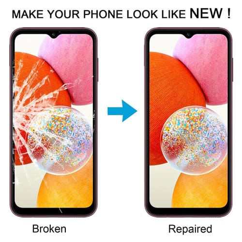 Glaslinse Samsung Galaxy A14 4G SM-A14F mit OCA-Klebstoff (10 Stück)