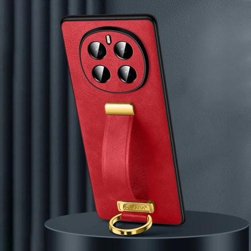 Funda para TelĂ©fono Sulada Cuero HĂbrido para Honor Magic7 (Rojo) Tacto Suave y Antigolpes