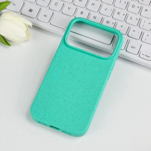 Funda de TPU con diseño de paja de trigo para iPhone 17 Pro (verde)