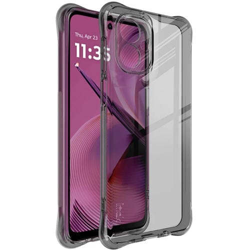 Funda TPU a Prueba de Golpes con Airbag para Motorola Moto G55 Imak (Transparente Negra)
