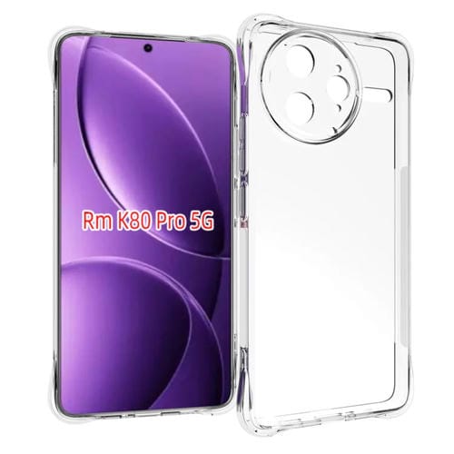 Funda de TPU Gruesa Antideslizante a Prueba de Golpes para Redmi K80 Pro (Transparente)