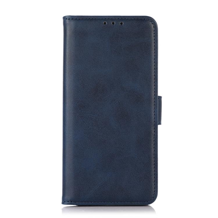 Funda de piel con tapa y textura de vaca para Samsung Galaxy XCover7 Pro (azul)