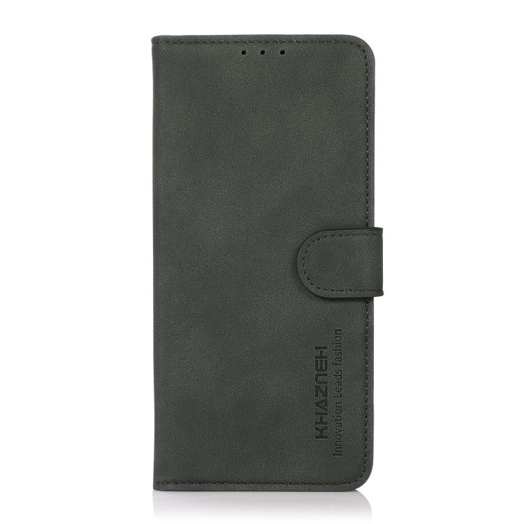 Funda de cuero con textura mate KHAZNEH para Samsung Galaxy A17 5G (verde)