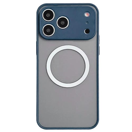 Funda MagSafe con diseño de ojo de halcón para iPhone 17 Pro (azul rey)