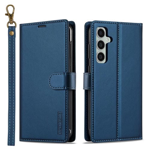 Funda de Teléfono PU Magsafe Desmontable con Cordón Samsung Galaxy A54 5G Lc.Imeeke L2 Series (Azul)