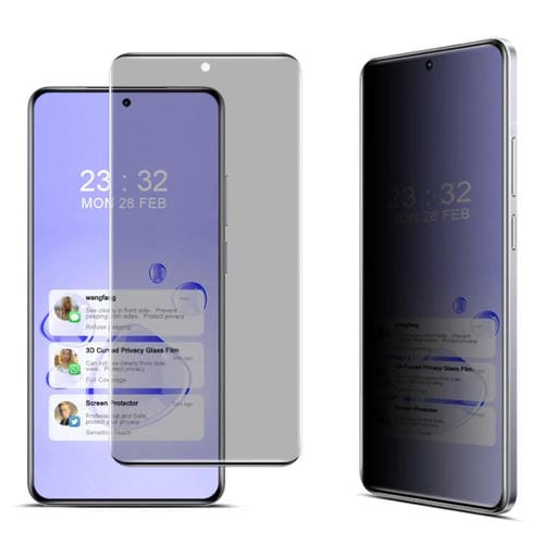 Película de Vidrio Templado de Pantalla Completa con Privacidad Curvada 3D Imak para Realme Gt7 Pro Racing