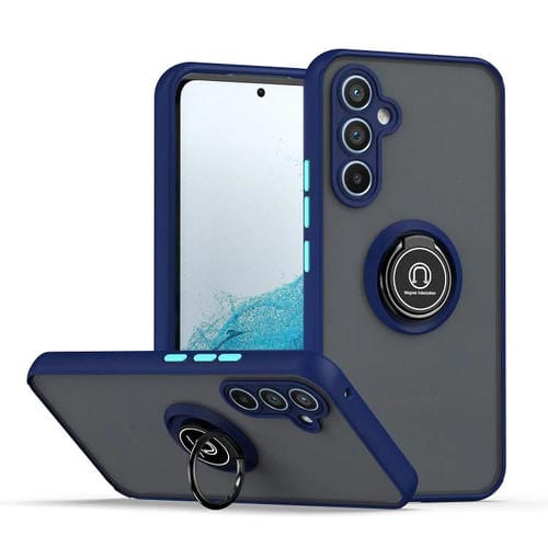 Funda de TPU + PC con anillo para Samsung Galaxy A54 5G Q Shadow 1 Series (azul real)