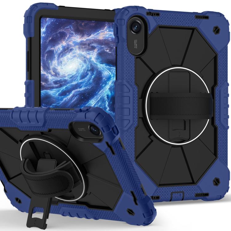 Funda híbrida de silicona con diseño de robot para Xiaomi Redmi Pad 2 11 2025 (negro marino)