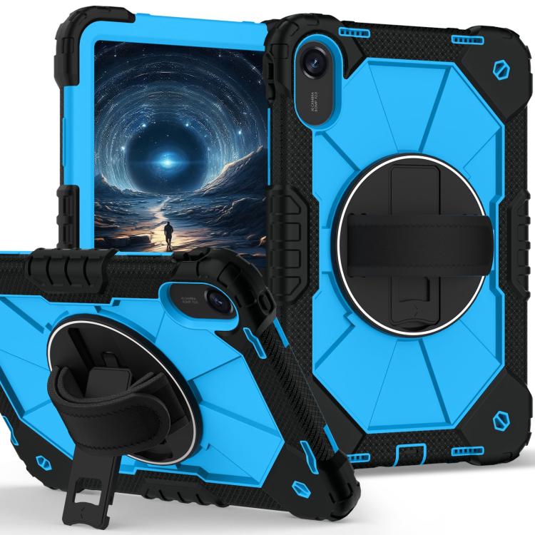 Funda híbrida de silicona con diseño de robot para Xiaomi Redmi Pad 2 11 2025 (negro y azul)