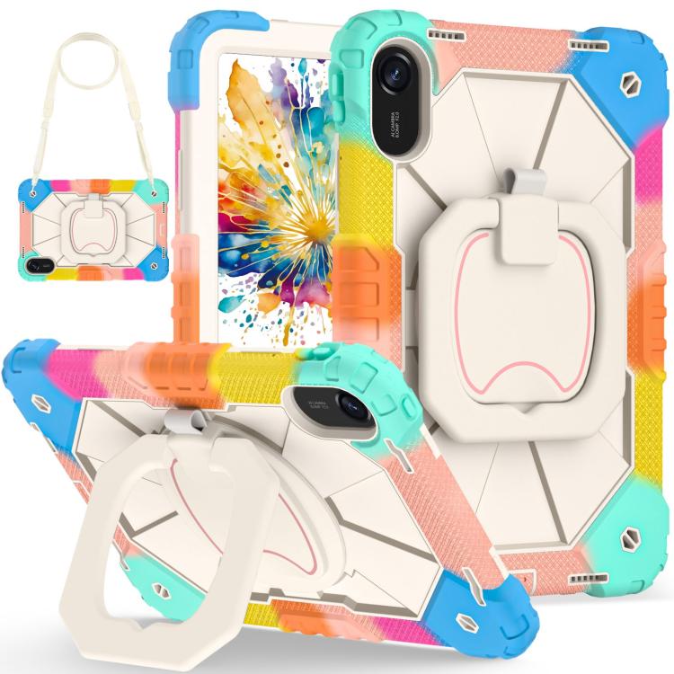 Funda híbrida de silicona con diseño de robot para Xiaomi Redmi Pad 2 11 2025 (azul)