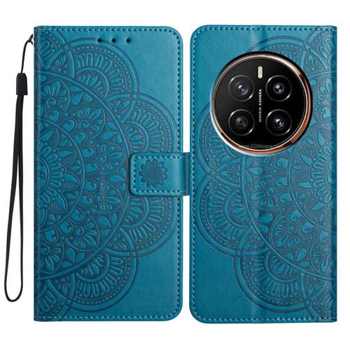 Funda de Cuero con Relieve Floral para Honor Magic7 (Azul)