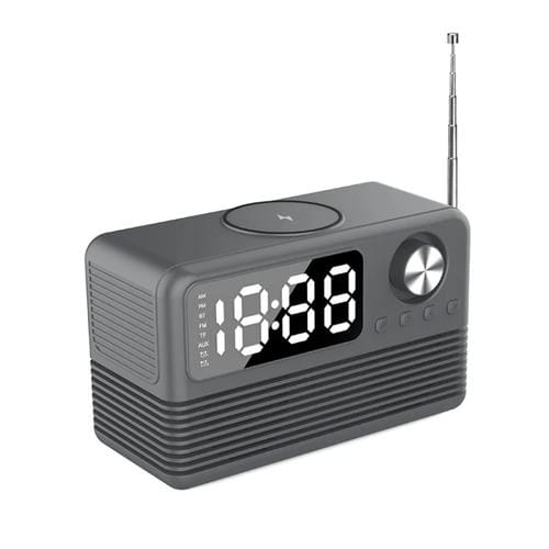 Altavoz Despertador Bt509 Bluetooth 5.3 Pantalla Música Radio (Negro)