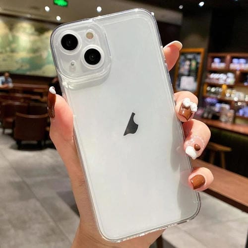 Funda TPU iPhone 13 Mini Borde Recto Diseño Ojo de Ăngel (Transparente)