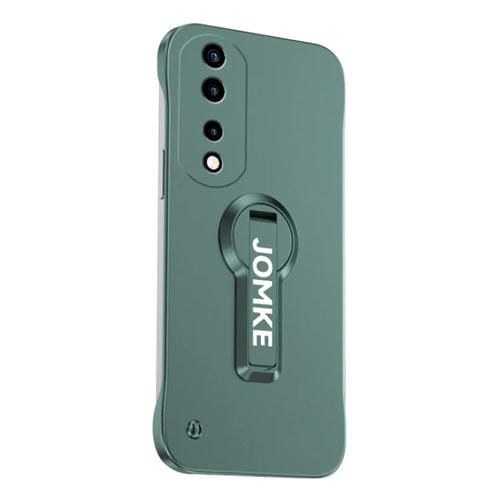 Estuche para Teléfono Honor 70 con Soporte Giratorio 360° y Barniz para Hornear (Verde)