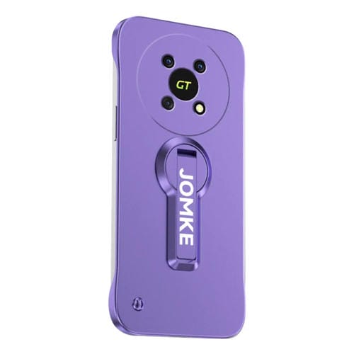 Estuche para Teléfono Honor X40 Gt con Soporte Giratorio 360° y Barniz para Hornear (Morado)