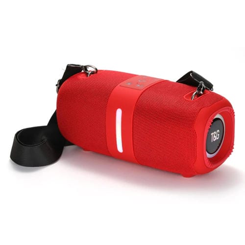 Altavoz Bluetooth Portátil T&G Tg669 TWS Para Exteriores (Rojo)