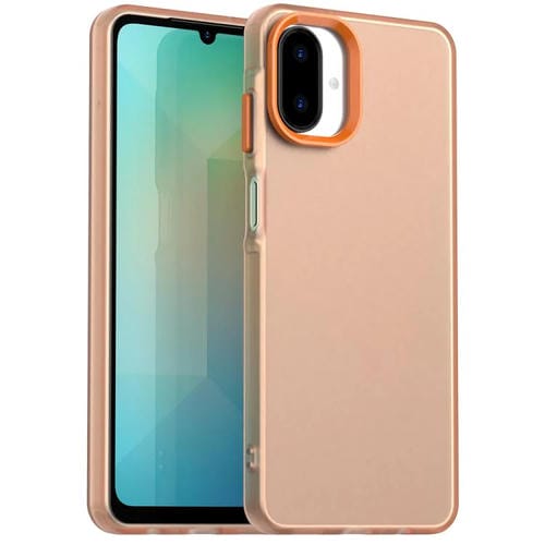 Funda híbrida de TPU a prueba de golpes para Samsung Galaxy A07 5G Candy PC (naranja)