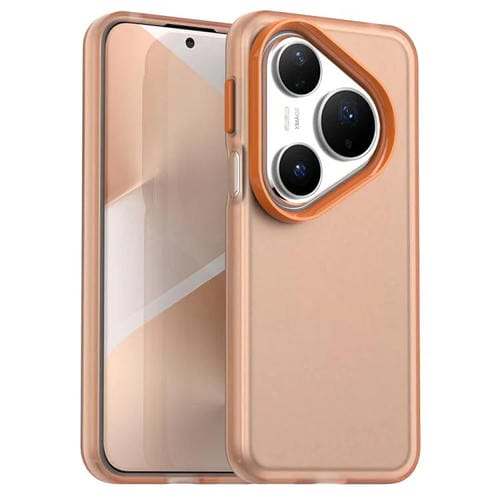Funda híbrida de TPU a prueba de golpes para Huawei Pura 80 Pro Candy PC (naranja)