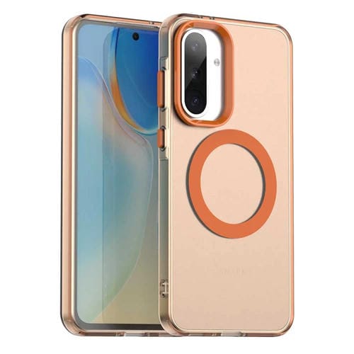Funda hĂbrida TPU PC con protecciĂłn Magsafe Samsung Galaxy A36 5G (Naranja)