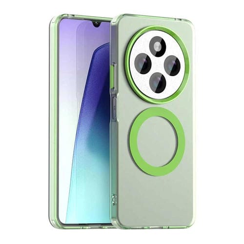 Funda HĂbrida de TPU y PC con ProtecciĂłn Magsafe Candy para Redmi A4 (Verde)