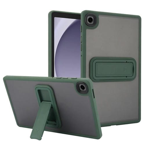 Funda híbrida TPU y Policarbonato con soporte Samsung Galaxy Tab A9 (Verde Oscuro)