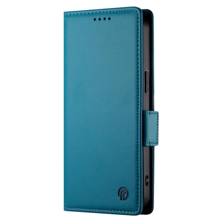 Funda de Cuero Esmerilado con Hebilla Lateral Magnética para OnePlus 13R / Ace 5 / Ace 5 Pro (Azul)