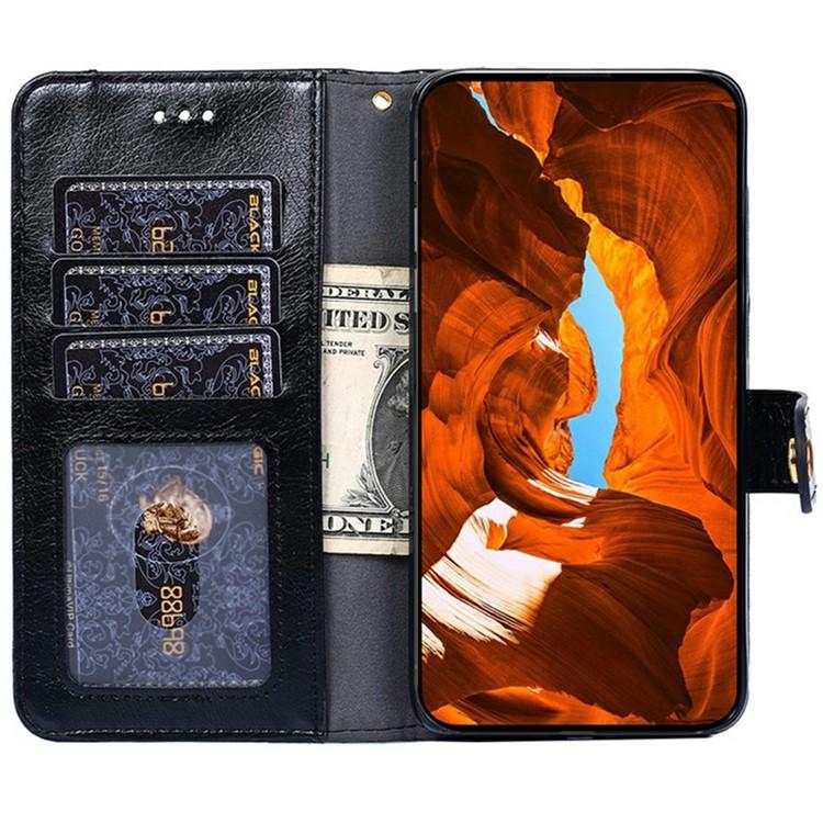 Funda de cuero con cremallera para Samsung Galaxy Xcover 7 Pro 5G (negra)