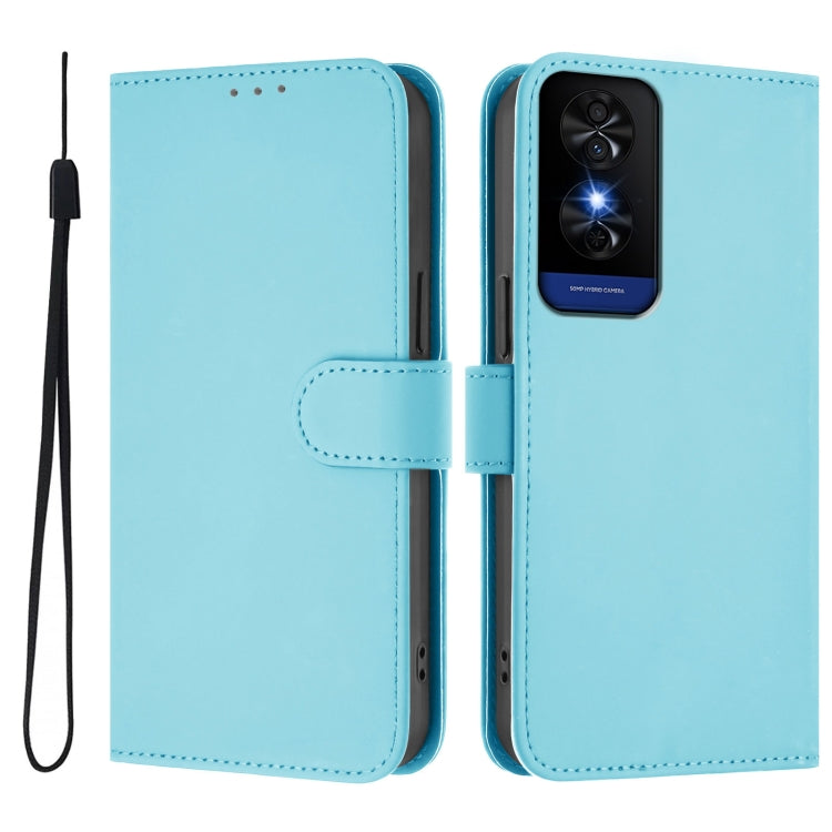 Funda de Cuero con Cordón para TCL 50 5G y 50 Xe Nxtpaper 5G (Azul Cielo)