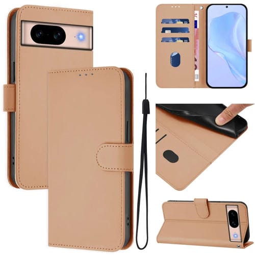 Funda de Piel para Google Pixel 8A con CordĂłn y Tacto Suave (Desnudo)