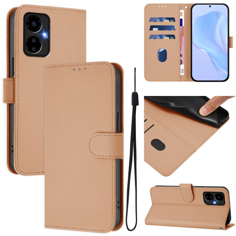 Funda de Cuero con Cordón para Boost Mobile Celero 5G 2024/3 5G (Desnudo)